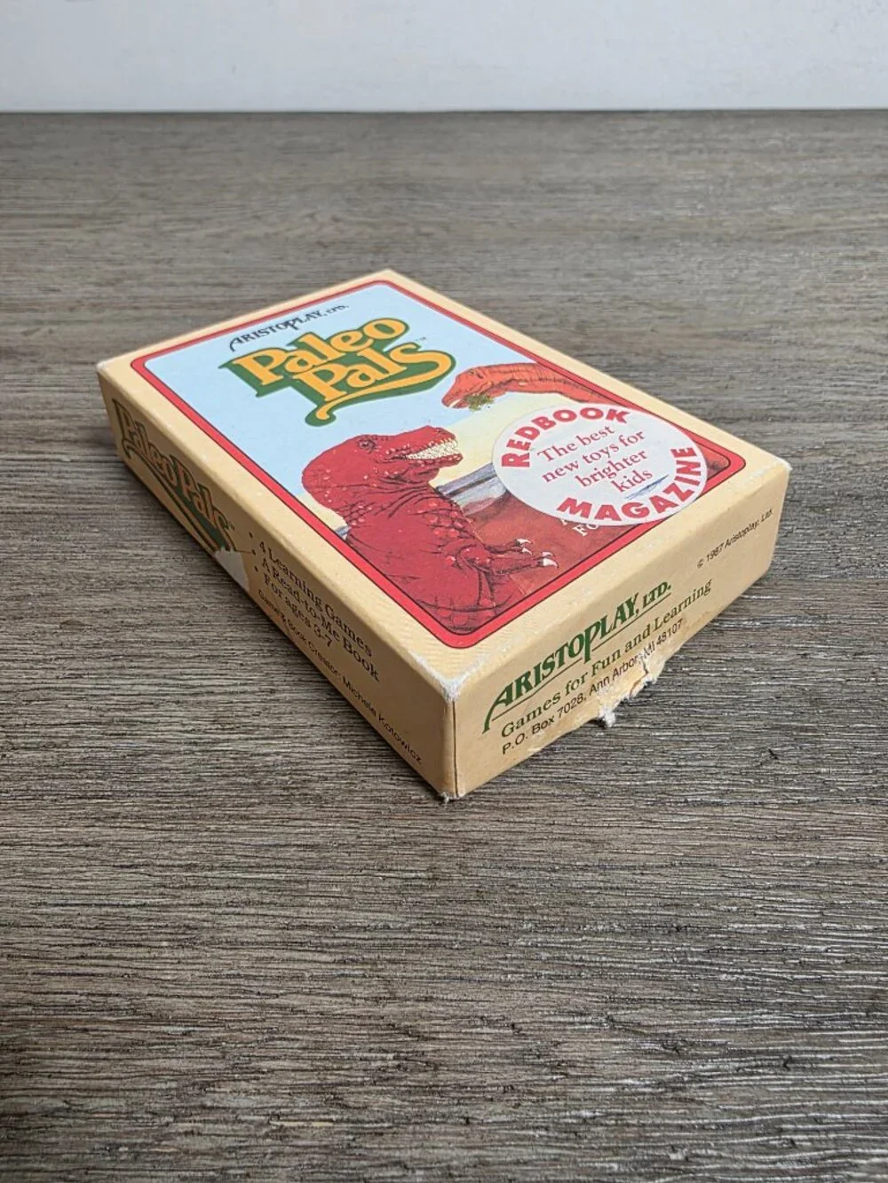 Paleo Pals Card Game by Aristoplay Vintage 1987 Dinosaur Children's Educational